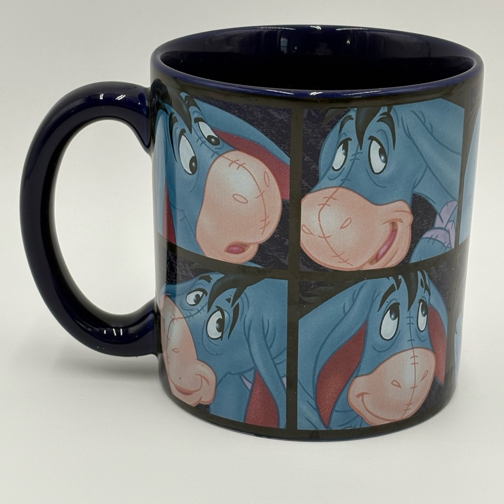 Disney Store Eeyore Coffee Mug Winnie the Pooh Blue Character‎ Mug